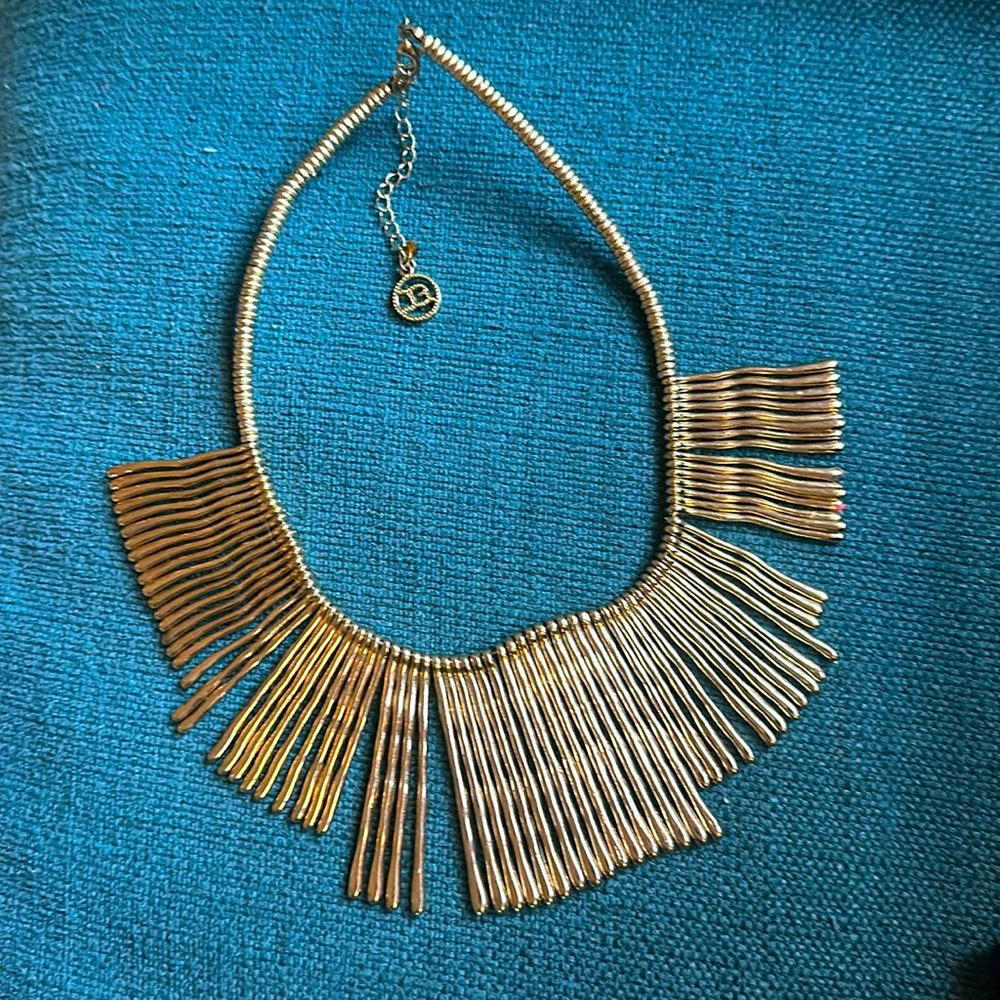 Erica Lyons Cleopatra Bar Bib 15”-18” Goddess Neclace.